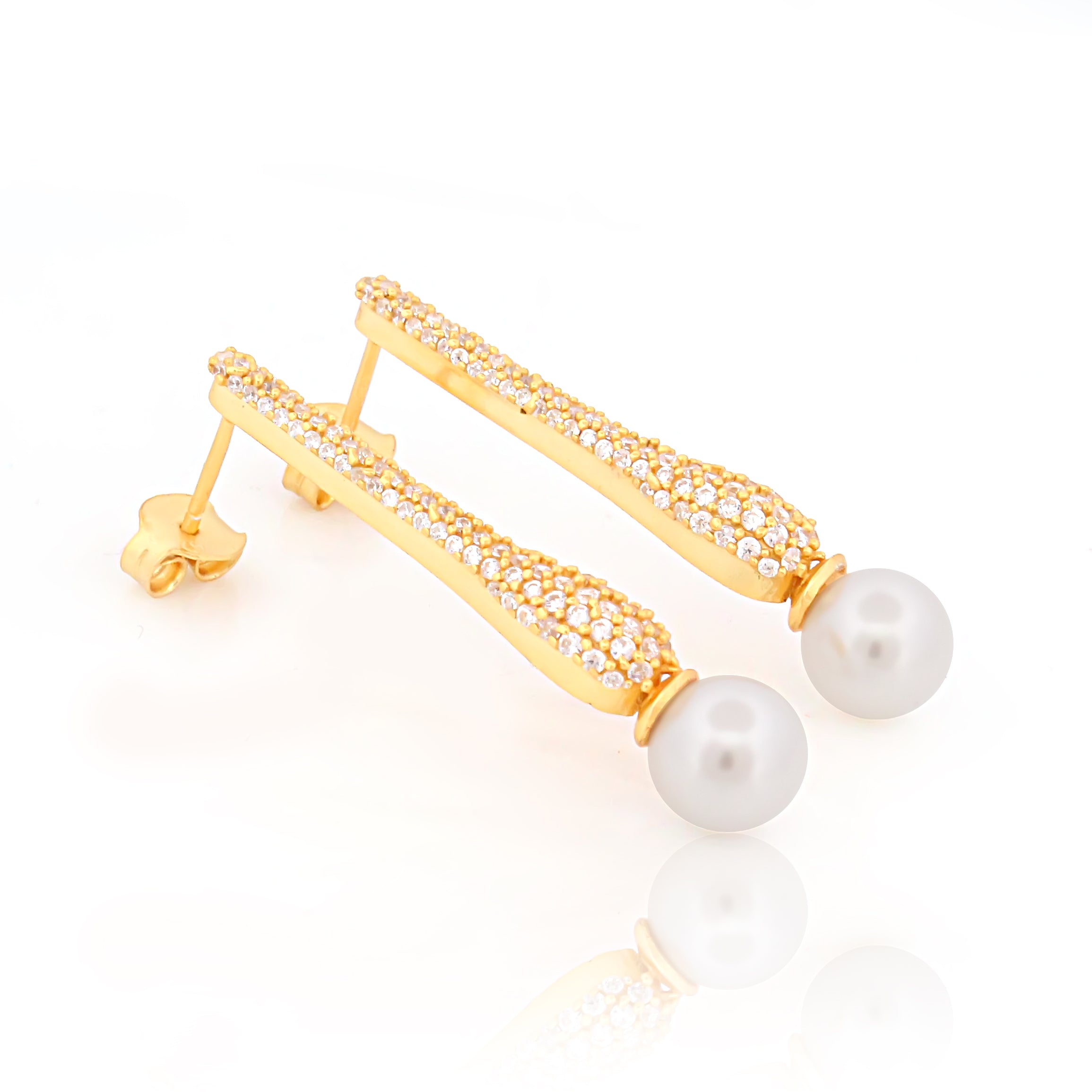 925 Sterling Silver CZ Stone Earring For Women By Kesardeep